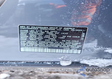 2024 Volkswagen Atlas Cross Sport Se from USA, damaged, VIN 1V2KE2CA0RC204723